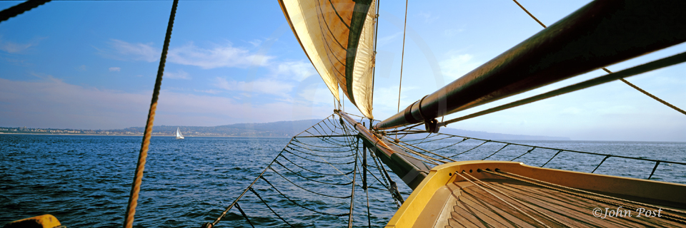 View from bow of Tallship Privateer Lynx