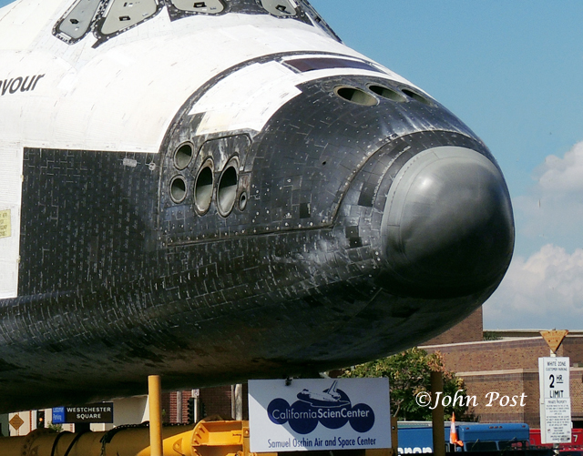 Space Shuttle Endeavour in Air and LA science museum